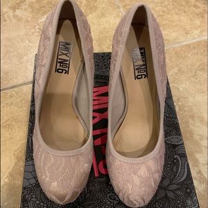 Lace heels Champagne color 7